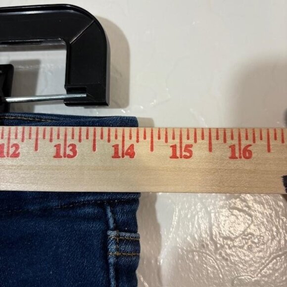 Good American Jeans Womens 6-12 Dark Wash Blue Always Fits Waist Stretch GA0478T - Picture 6 of 7